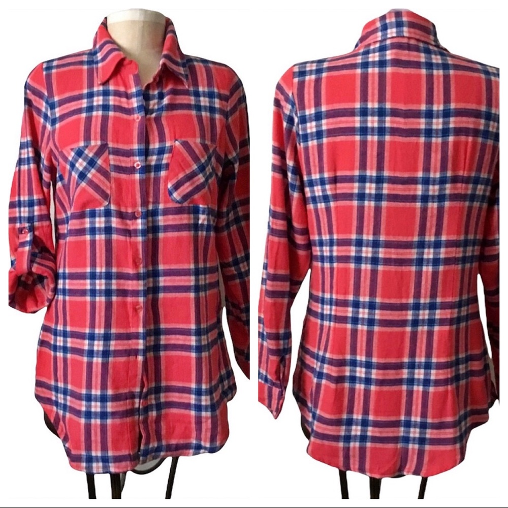 Derek Heart NWT plaid flannel shirt